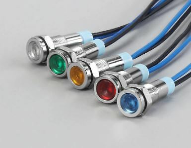 Led 6mm metall blinker 12v - blinker,